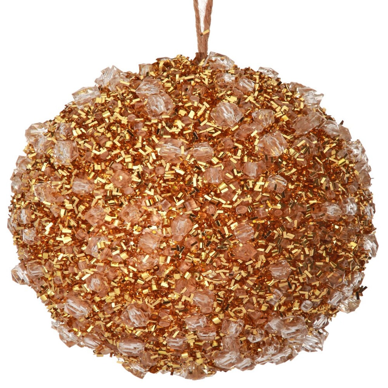 4" Diamond Ice Ball Ornament – Luxurious Sparkling Christmas Decoration